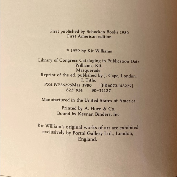Masquerade by Kit Williams published by Schocken Books 1980 1st American edition - Picture 2 of 9